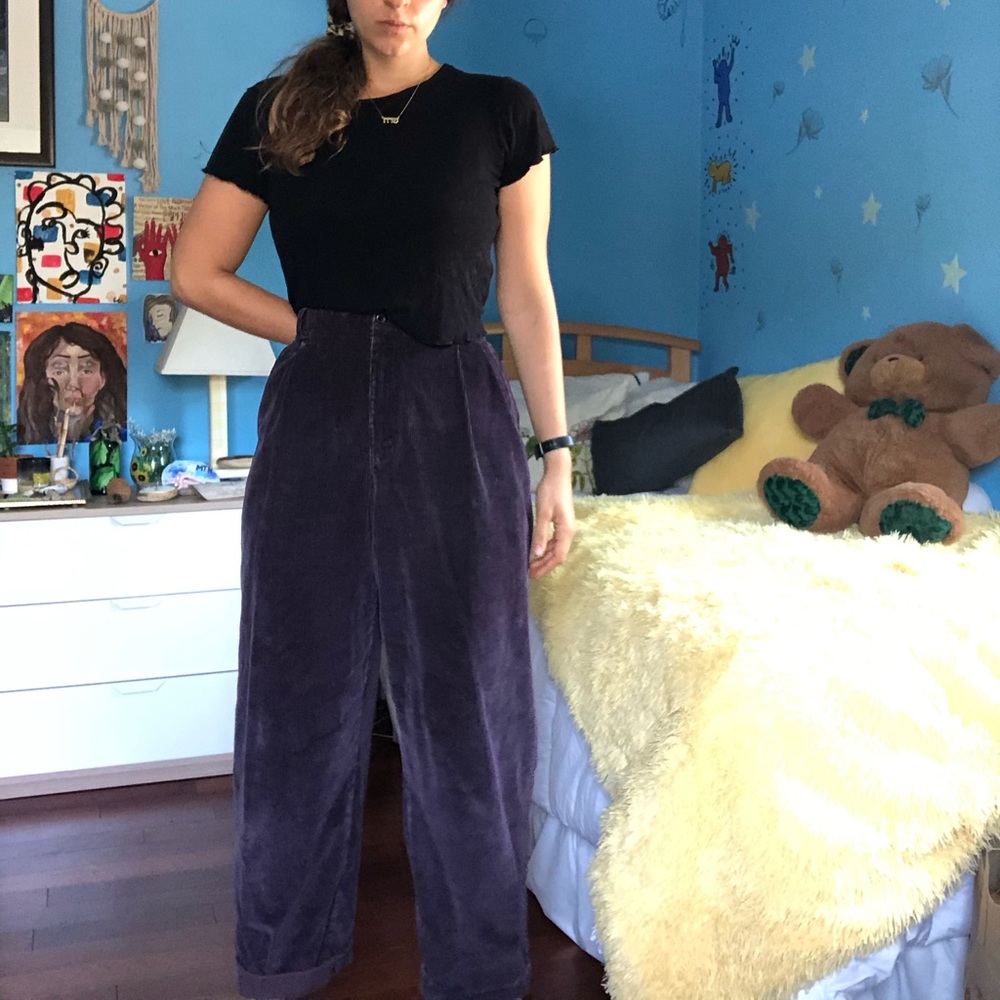 Vintage Purple Corduroy Pants